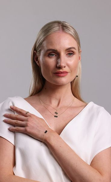 Slip Drop Earrings - 18ct Gold