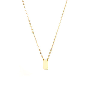 Portrait Slip Necklace - 18ct Gold