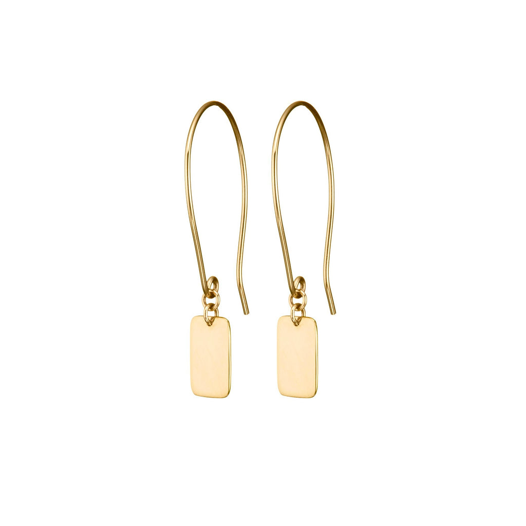 Slip Hoop Earrings - 18ct Gold