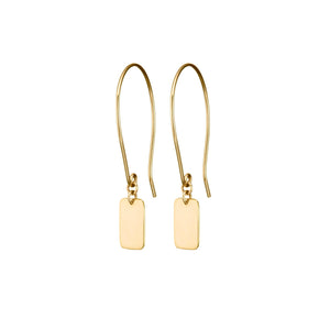 Slip Hoop Earrings - 18ct Gold