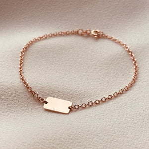 Custom-Made Landscape Slip Bracelet - Rose Gold