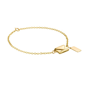 Signature Envelope Bracelet - 18ct Gold