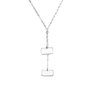 Slip Duo Necklace - Sterling Silver