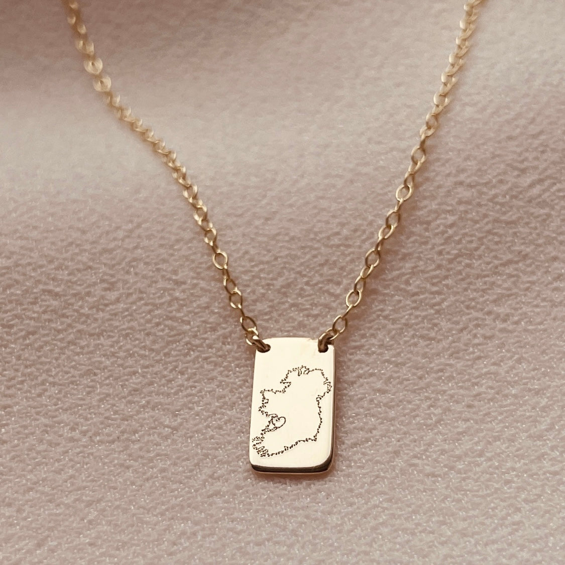 Home Is Where The Heart Is Necklace - 9ct Gold