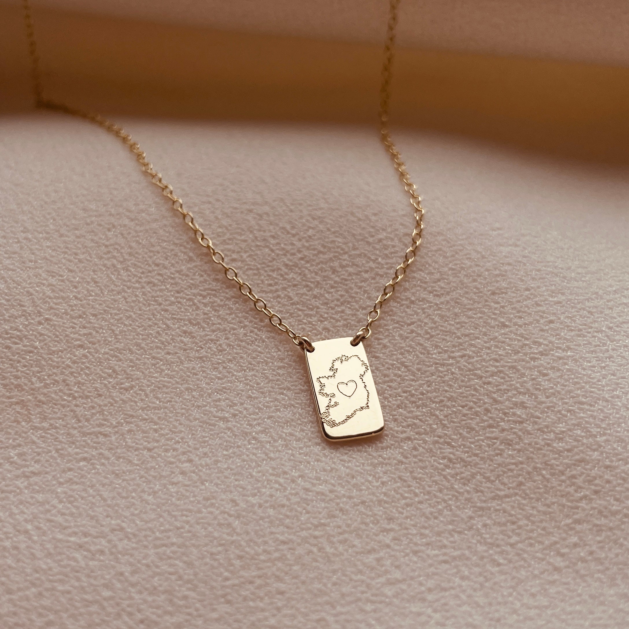 Home Is Where The Heart Is Necklace - 9ct Gold