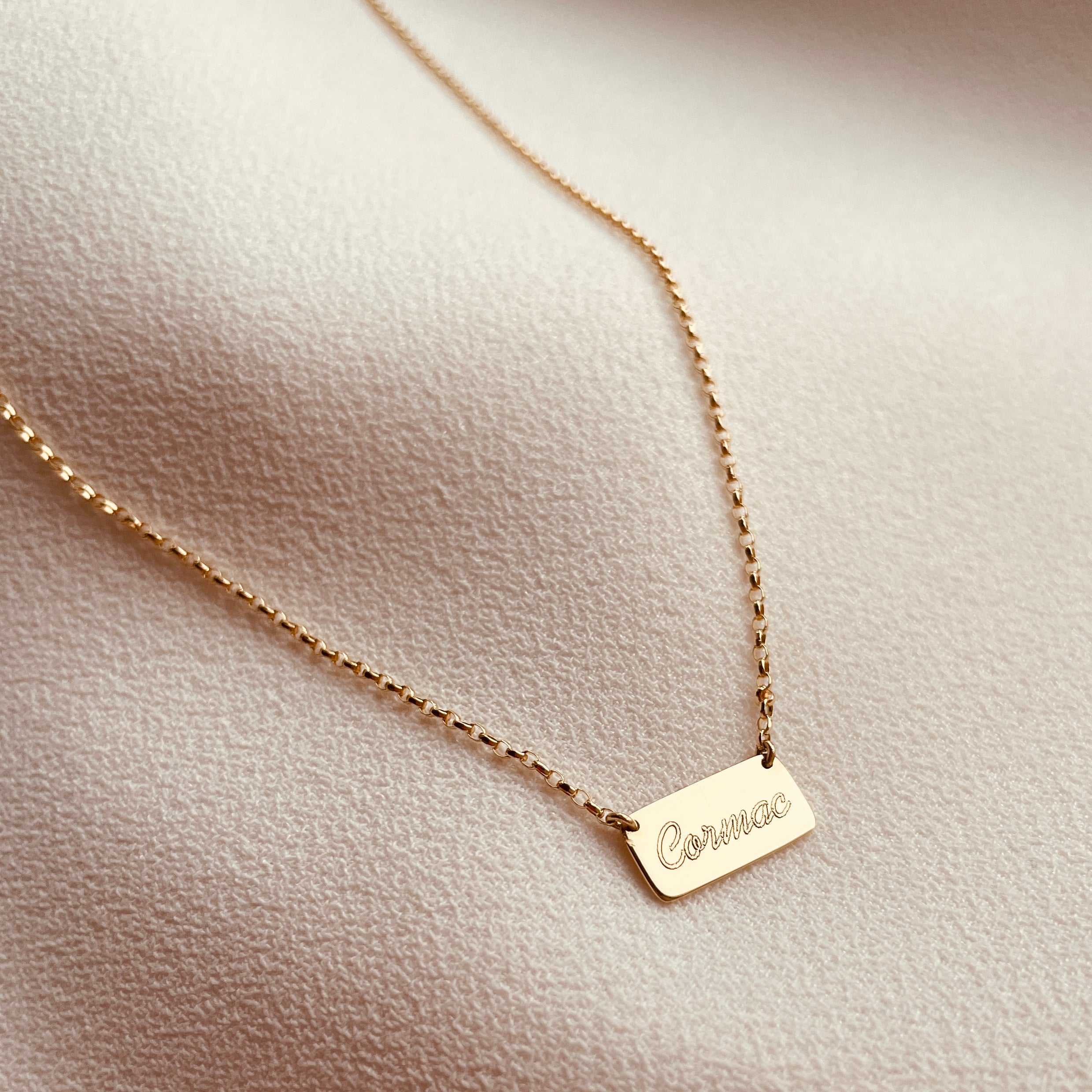 Landscape Slip Necklace - 18ct Gold