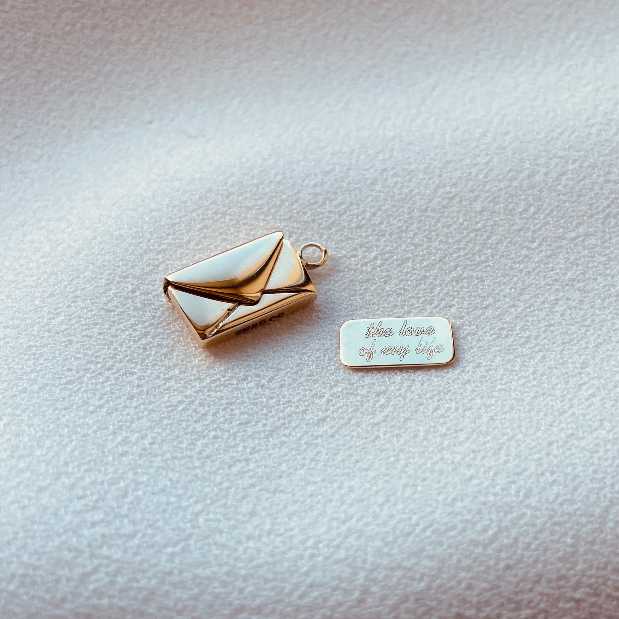 Signature Envelope Pendant - 9ct Gold