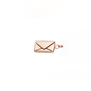 Signature Envelope Pendant - Rose Gold