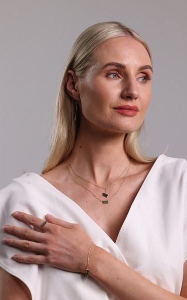 Landscape Slip Necklace - 9ct Gold