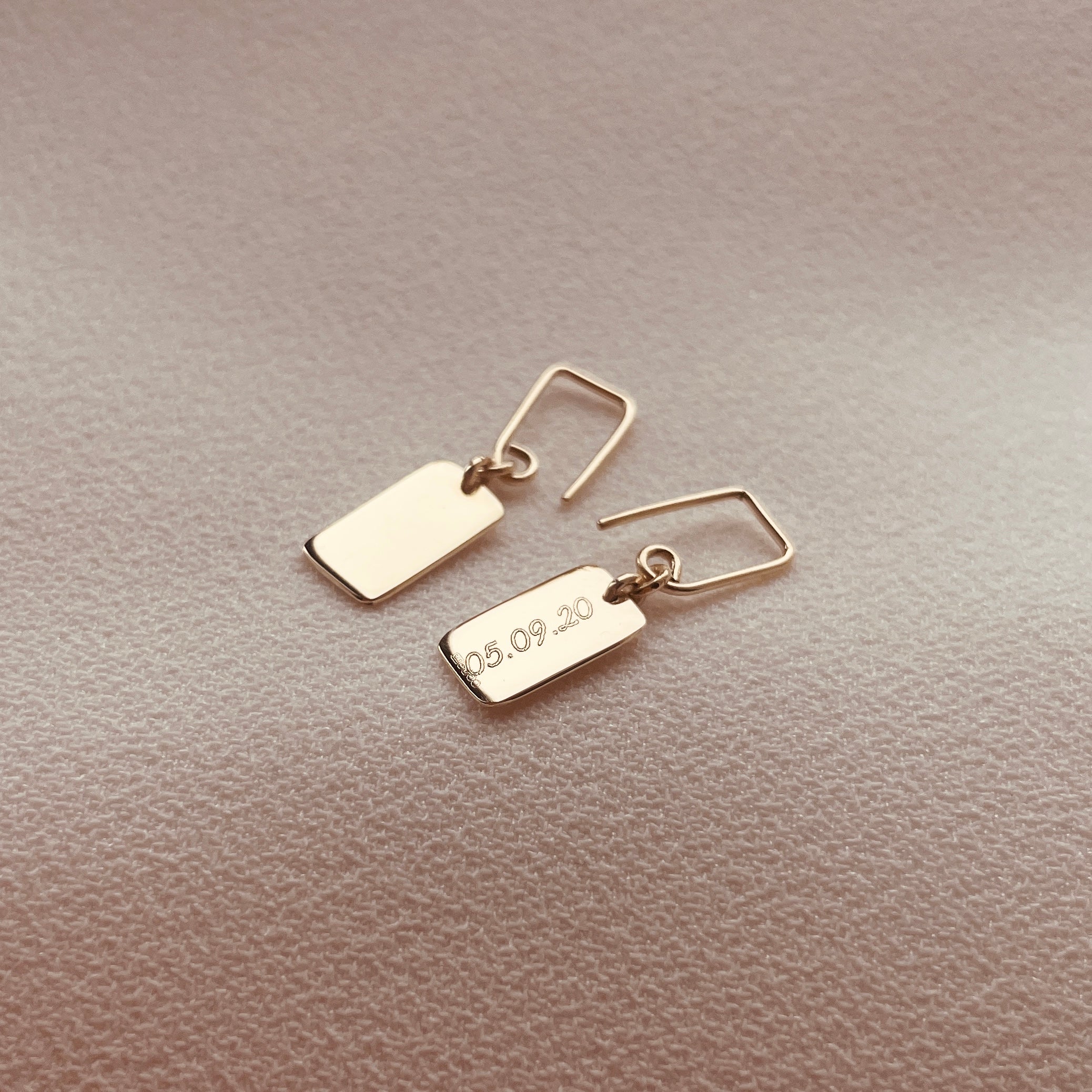 Slip Shortie Drop Earrings - 9ct Gold