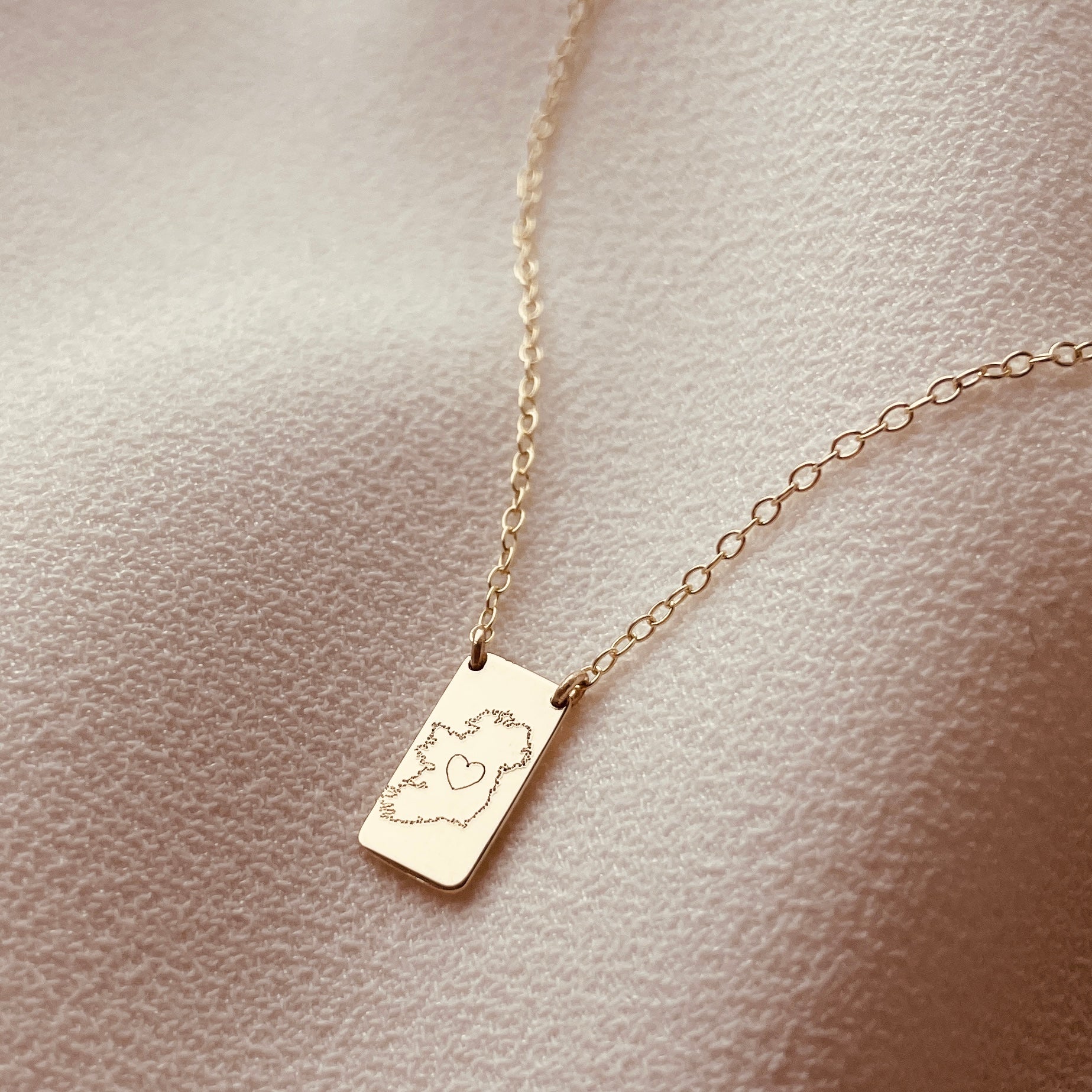 Home Is Where The Heart Is Necklace - 9ct Gold