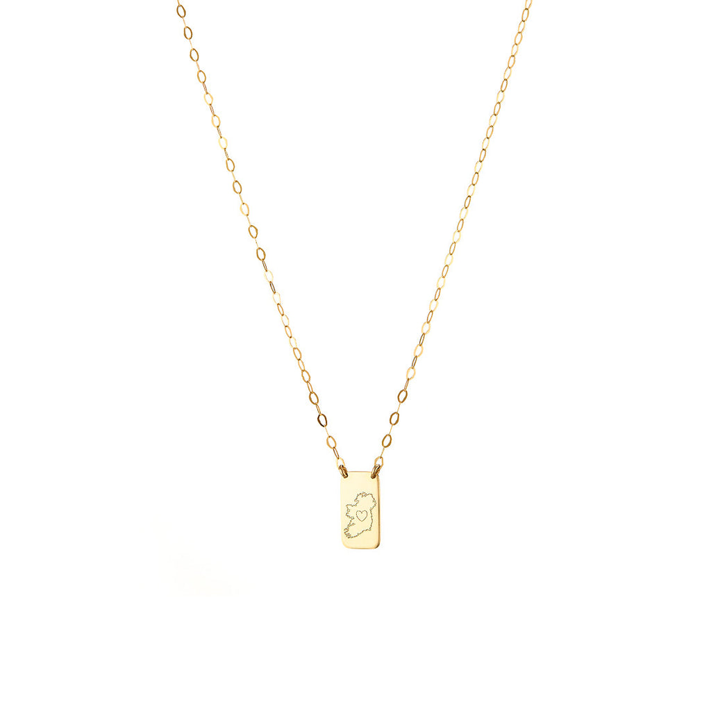 Home Is Where The Heart Is Necklace - 9ct Gold