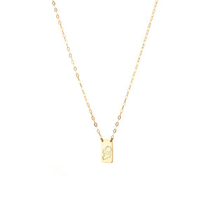 Home Is Where The Heart Is Necklace - 9ct Gold