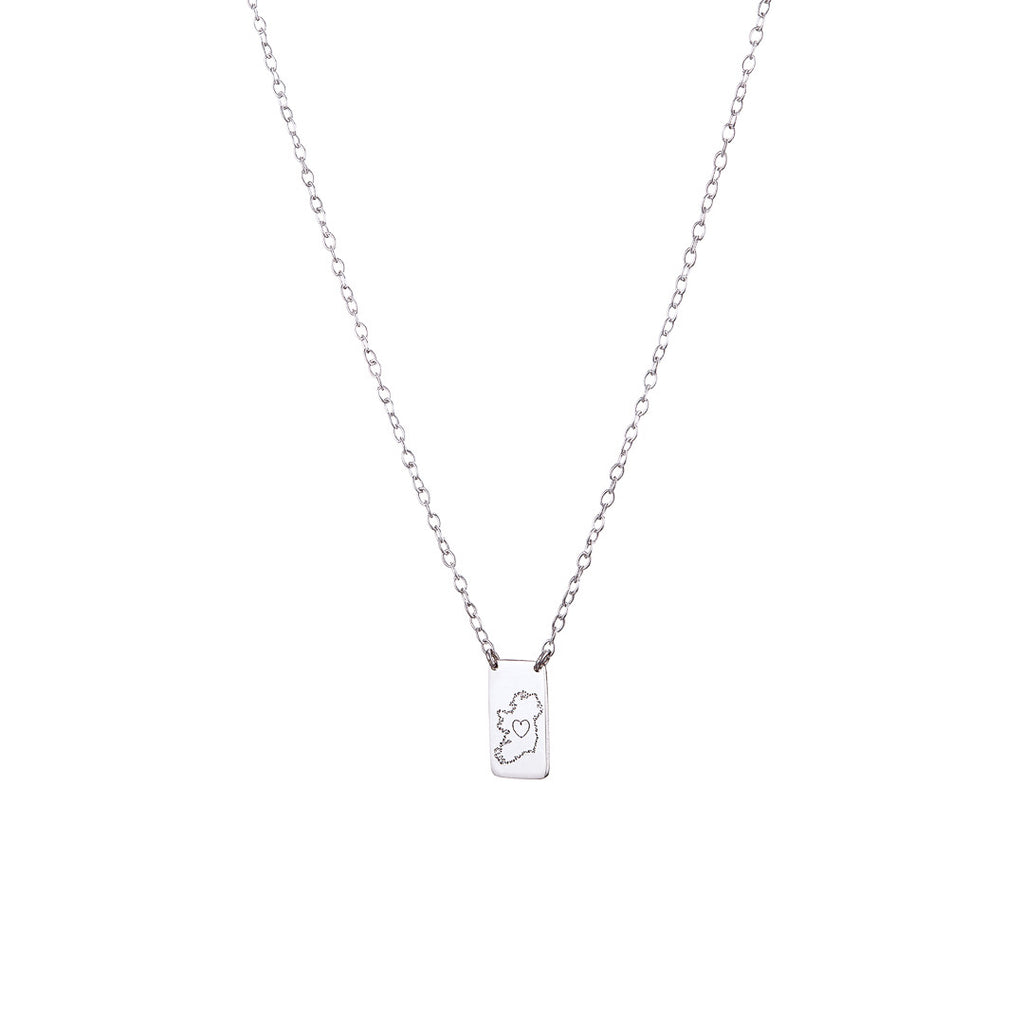 Home Is Where The Heart Is Necklace - Sterling Silver
