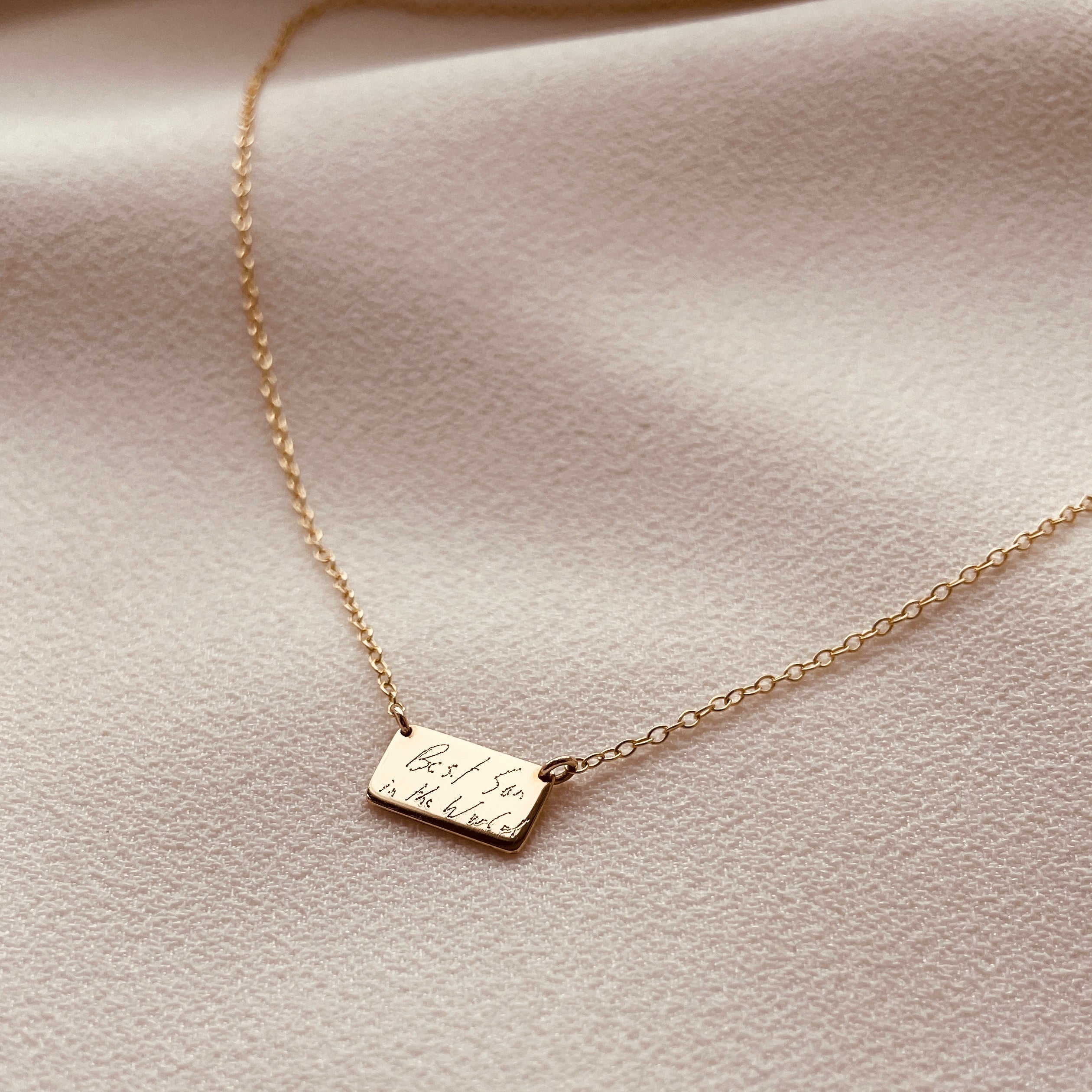 Landscape Slip Necklace - 9ct Gold