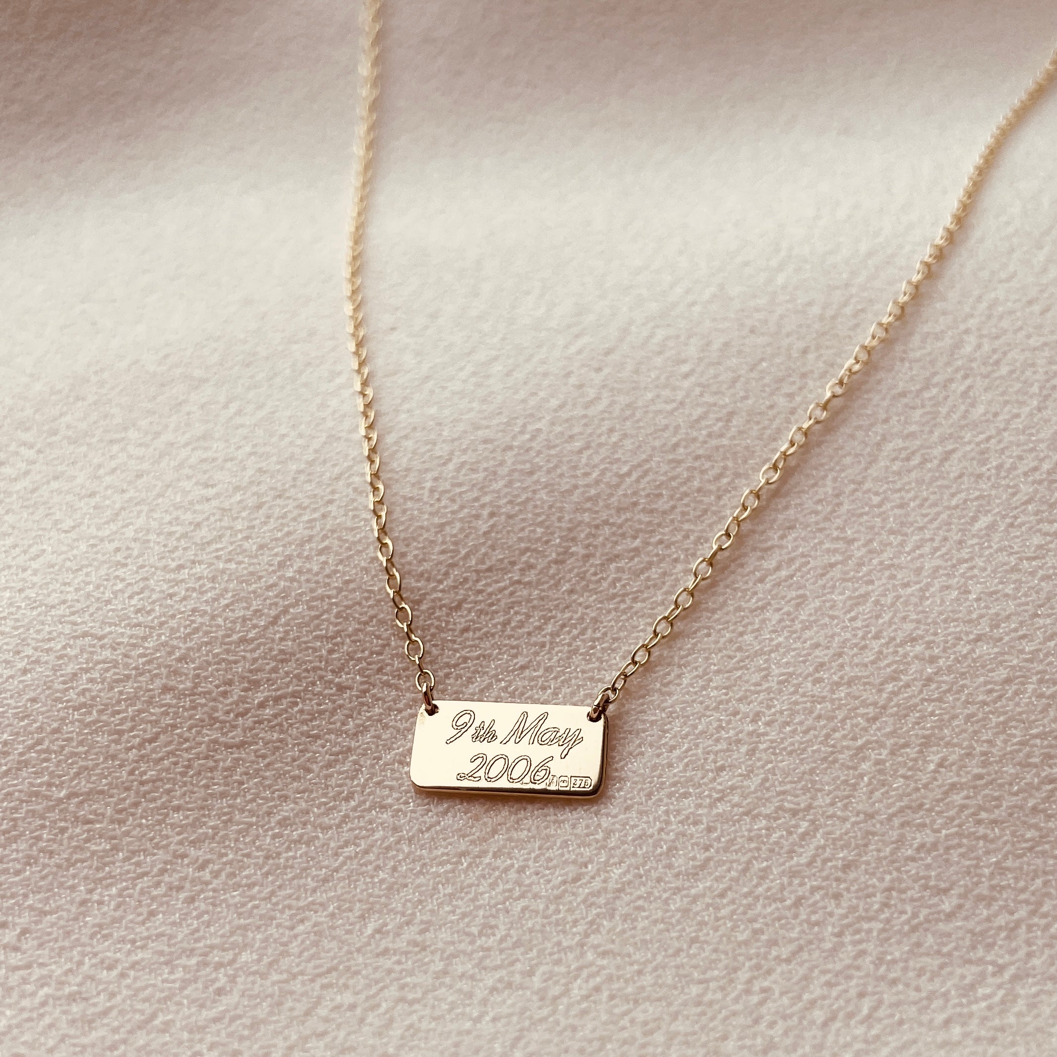 Landscape Slip Necklace - 9ct Gold