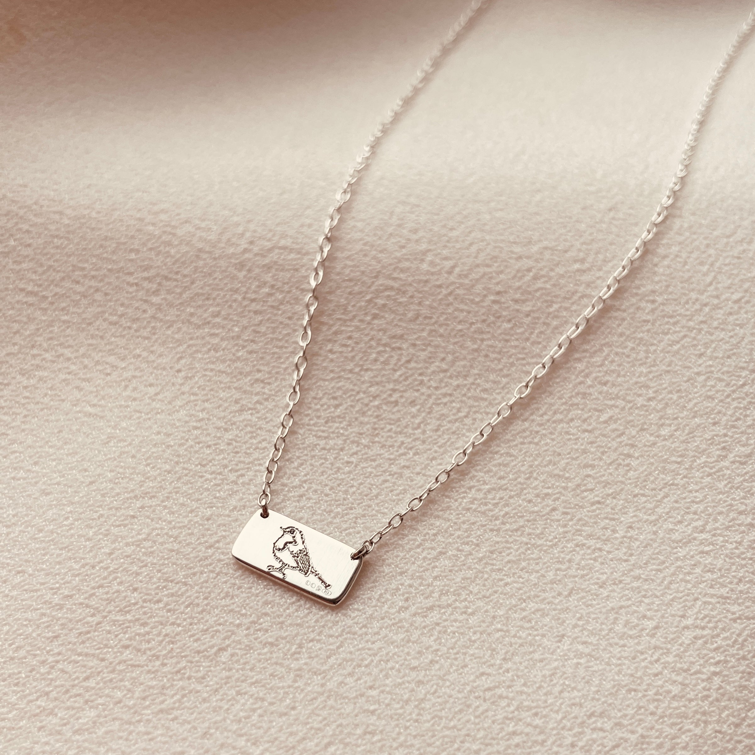 Landscape Slip Necklace - Sterling Silver