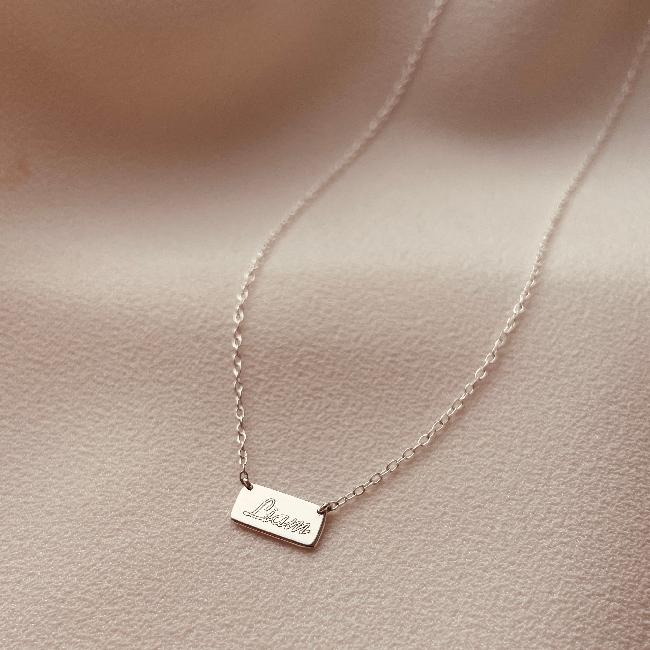Landscape Slip Necklace - Sterling Silver