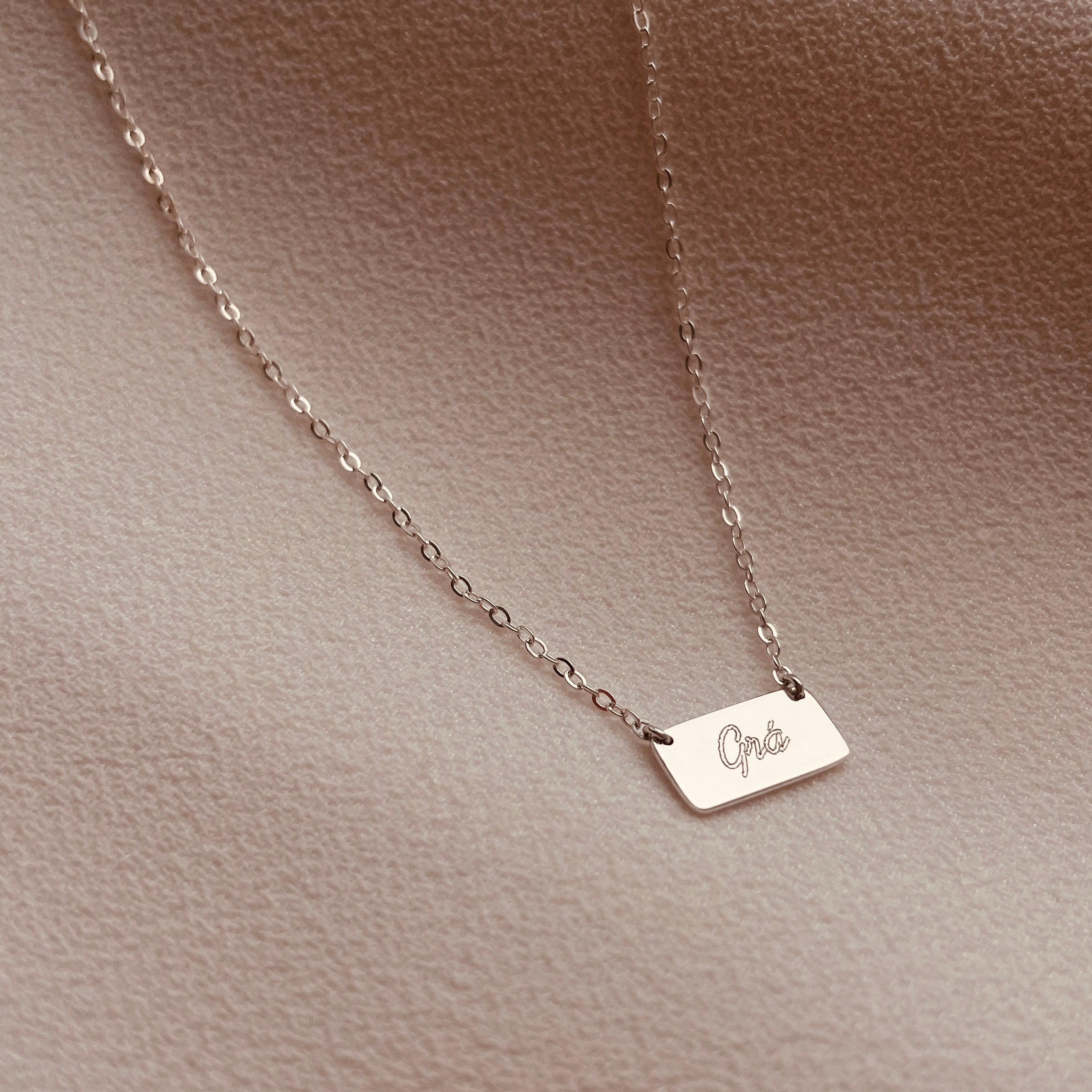 Landscape Slip Necklace - Sterling Silver