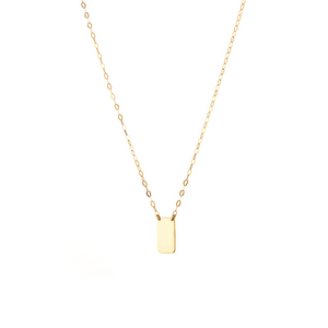 Portrait Slip Necklace - 9ct Gold