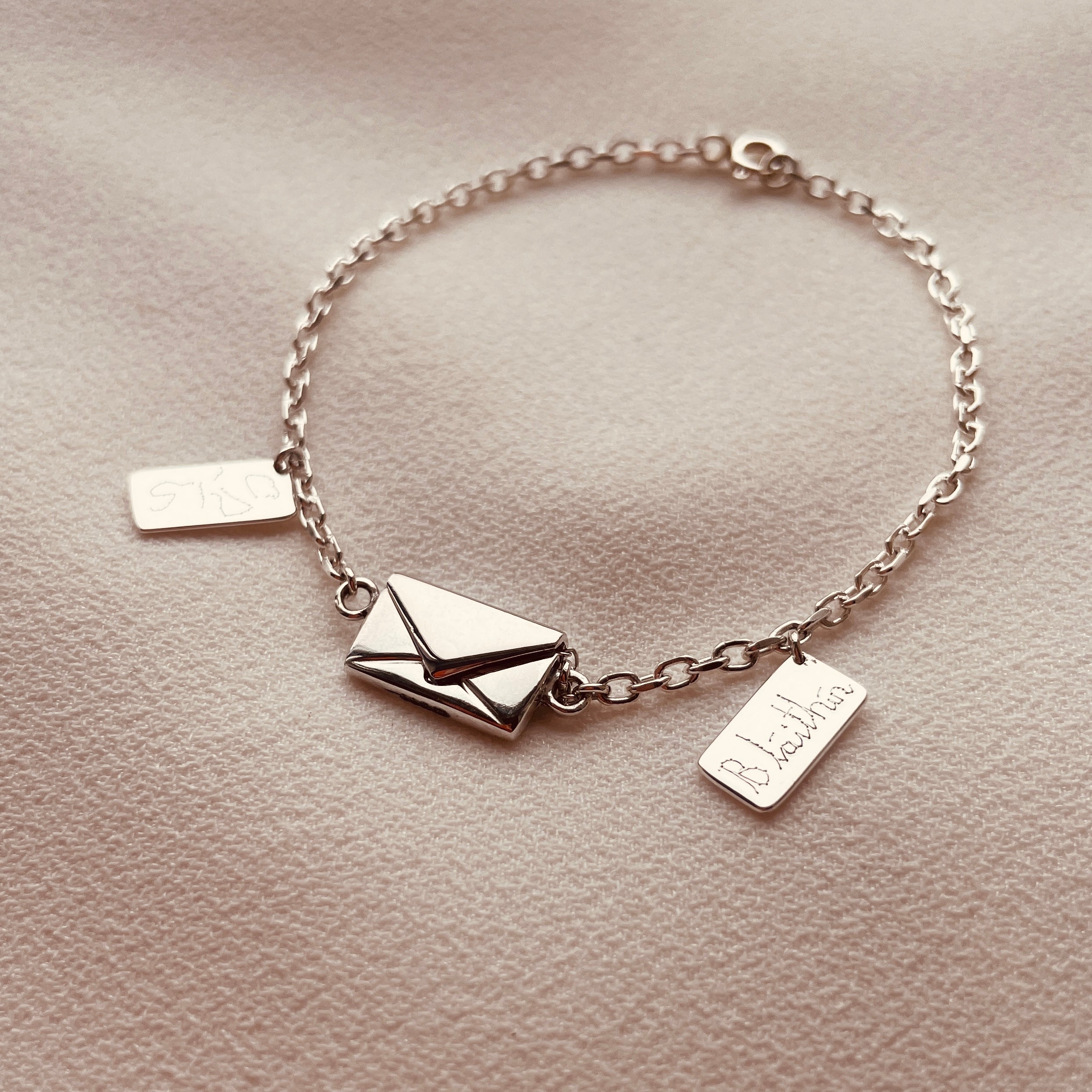 Signature Envelope Bracelet - Sterling Silver