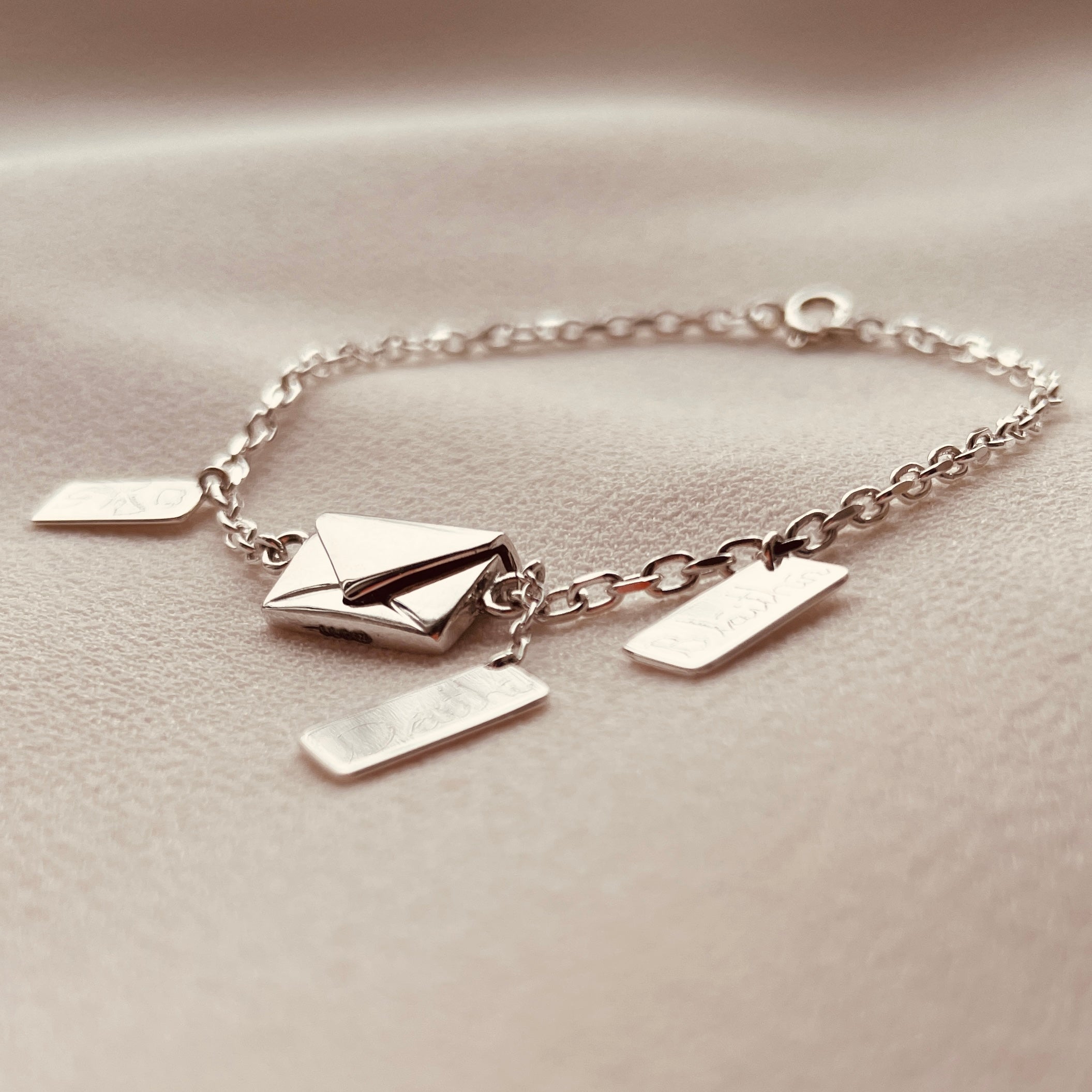 Signature Envelope Bracelet - Sterling Silver