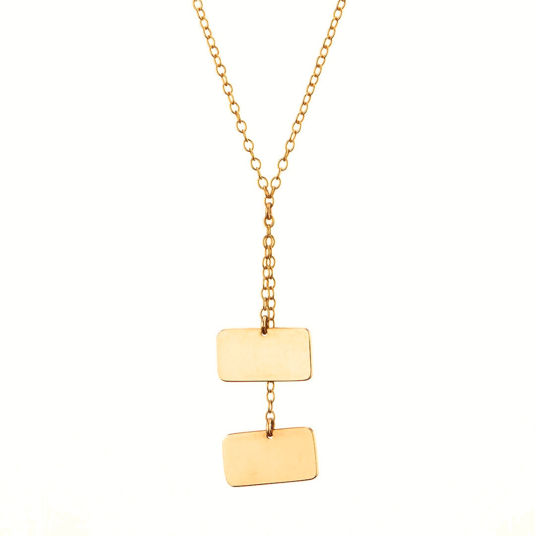 Slip Duo Necklace - 18ct Gold