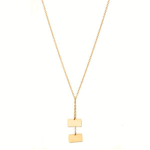 Slip Duo Necklace - 18ct Gold