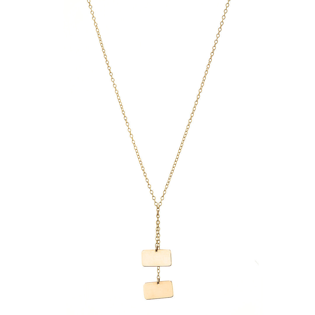 Slip Duo Necklace - 9ct Gold