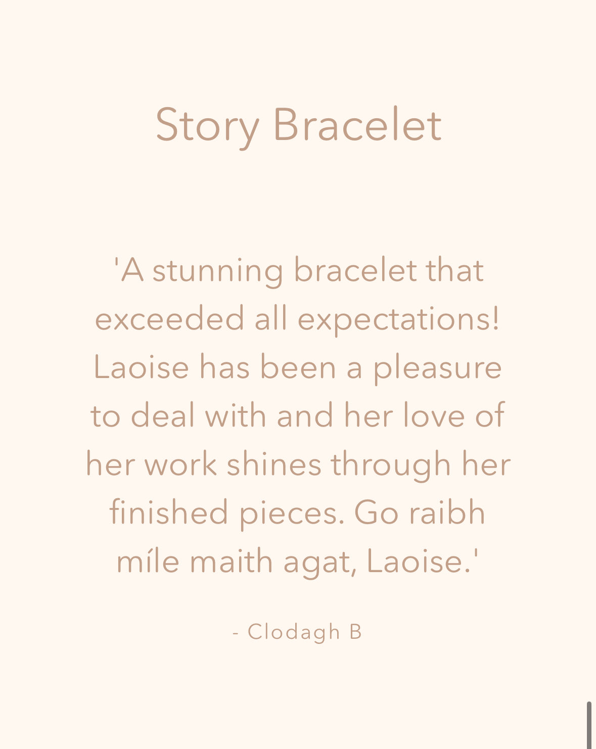 Story Bracelet - 9ct Gold