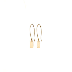 Slip Hoop Earrings - 9ct Gold