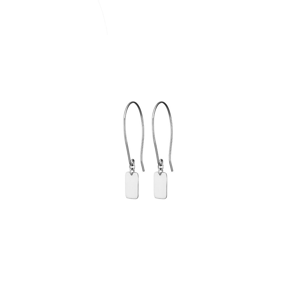 Slip Hoop Earrings - Sterling Silver