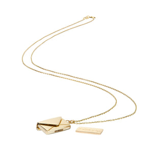 Signature Envelope Necklace - 9ct Gold