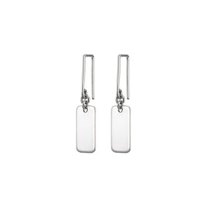 Slip Shortie Drop Earrings - Sterling Silver